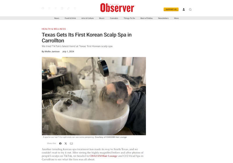 Texas Gets Its First Korean Scalp Spa in Carrollton
